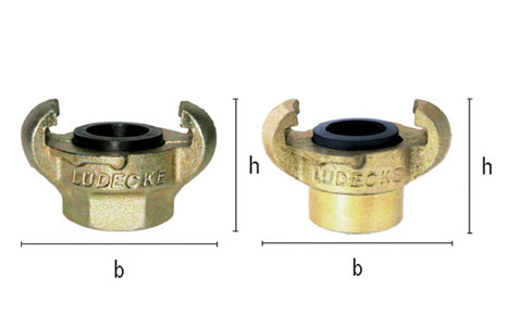 Claw female thread coupling (formerly DIN 3482)