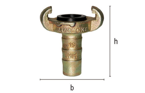 Claw hose coupling (formerly DIN 3483)