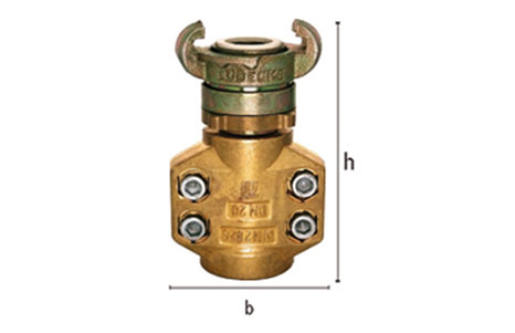 MODY hose coupling with safety clamp