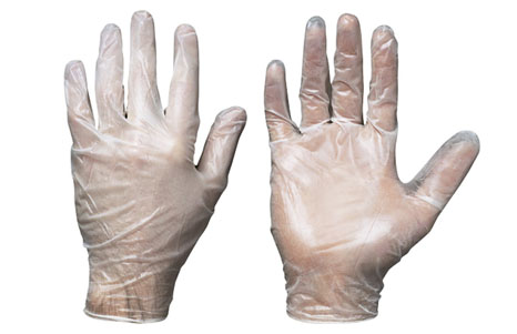 Vinyl disposable gloves POWDER-FREE