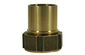 Female threaded with smooth hose shank for safety clamp assembly