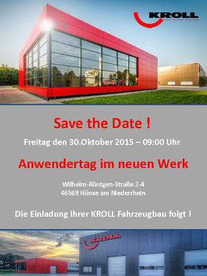 Kroll Anwendertage 30. Oktober 2015